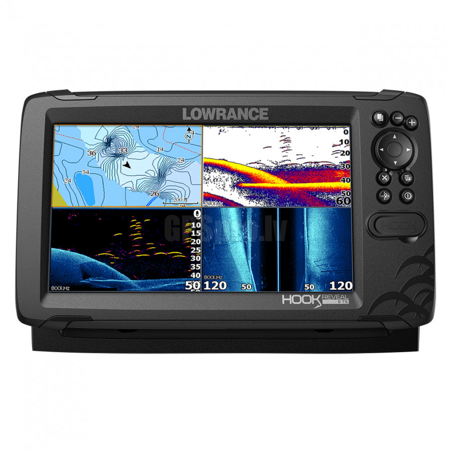 Kajalood Lowrance Hook Reveal Tripleshot Row Bobo Fishing